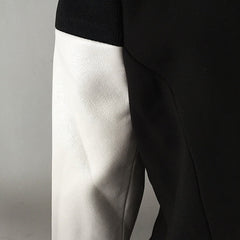 Luka Leather Sleeves Blazer