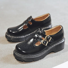 Japanische Retro Mary Janes Schuhe