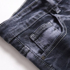 Batik-Zerrissene Jeans für Herren