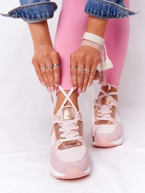 Lace Up Breathable Sneakers