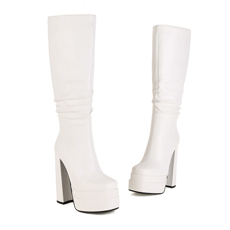 Platform Knee High Boots Newgew