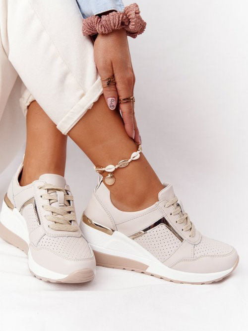 Lace Up Breathable Sneakers