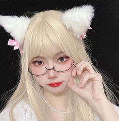 Süßes luxuriöses Neko-Stirnband mit Glöckchenohren 