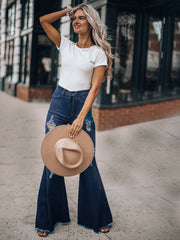 High Waist Flare Leg Jeans Sai Feel