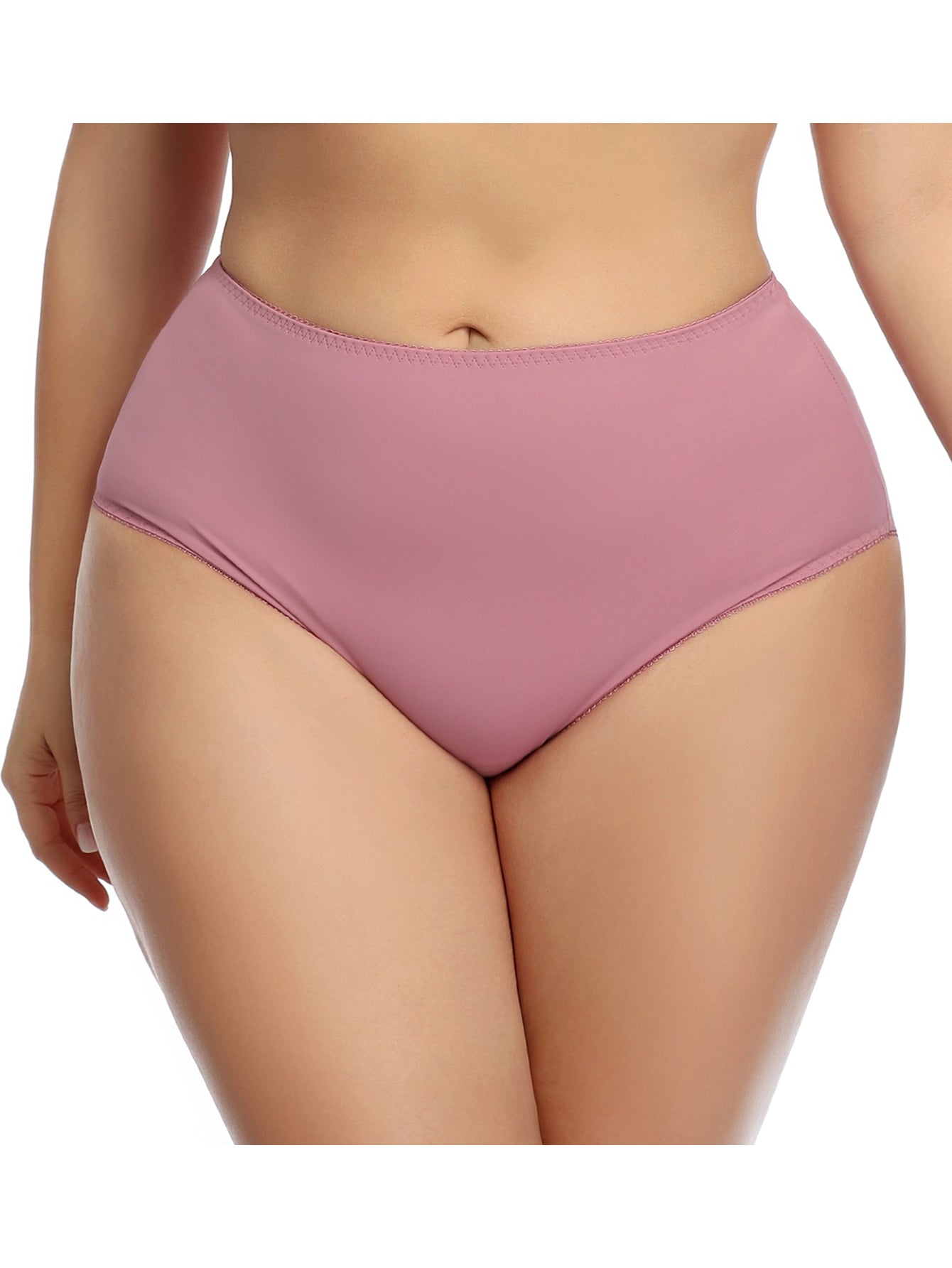 High Waist Panties for Women Underwear Ladies Big Size Briefs Traceless Plus Size Thin Satin Sexy Panties Sai Feel