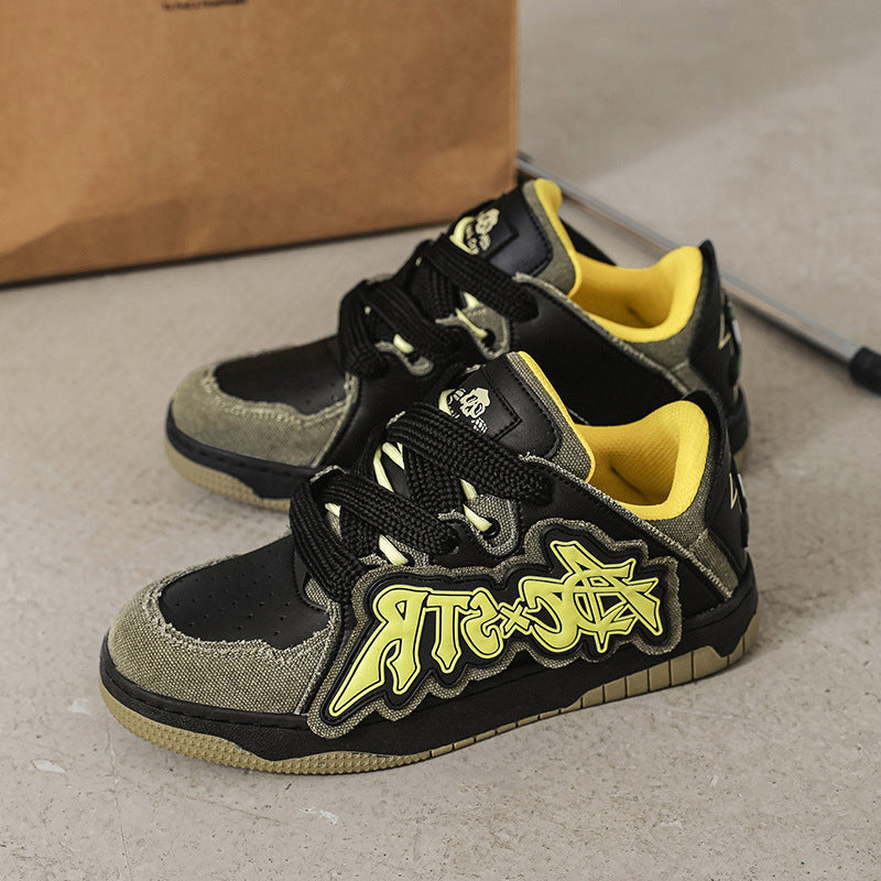 Sie und Ihn Y2K Street Skateboard Schuhe Bequeme Sneakers Paar Studenten Schuhe