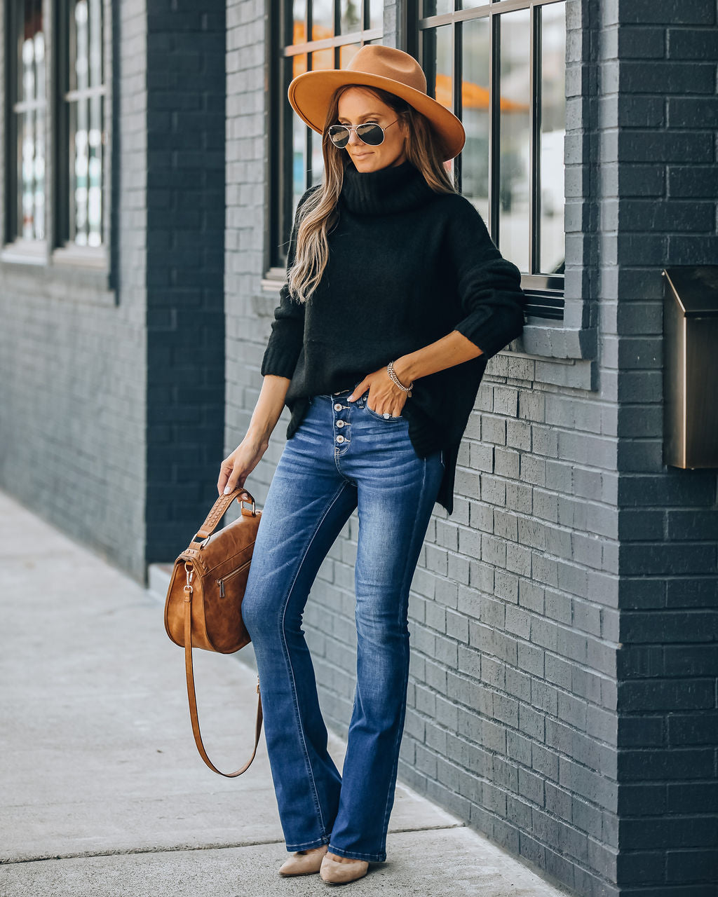Rock You High Rise Bell Bottom Denim Pants
