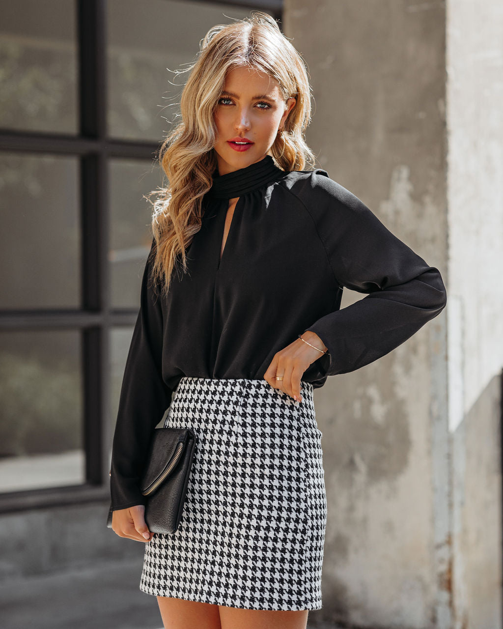 Kimberly Houndstooth Mini Skirt - FINAL SALE Ins Street