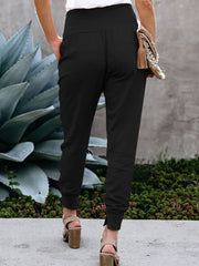 Geschlitzte Cropped-Hose