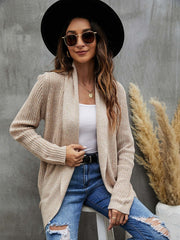Lapel knit cardigan Sai Feel