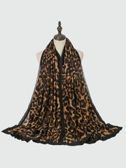 Leopard pattern scarf Sai Feel