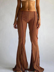 Low Waistline Flare Pants Sai Feel