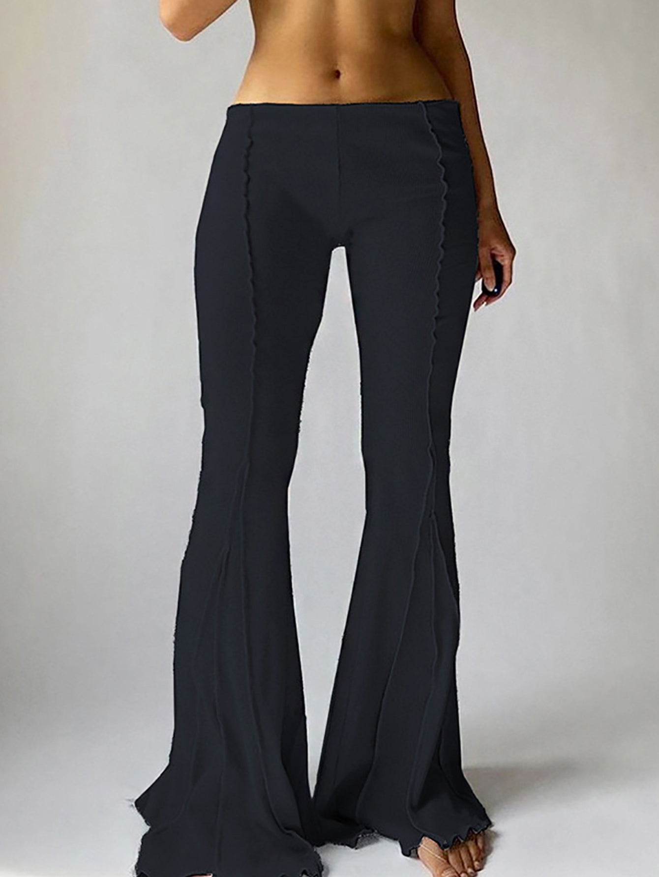 Low Waistline Flare Pants Sai Feel