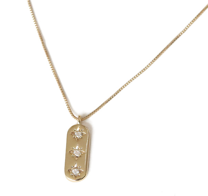 Micro Inlaid Zircon XINGX Disc Necklace Women Rectangular Pendant Twin Diamond Internet Celebrity Clavicle Chain Jewelry