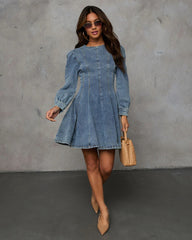 Remington Denim Knitted Dress