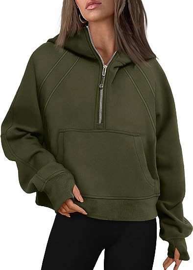 J Adore L Amour Cotton Pocketed Half Zip Pullover Ins Street