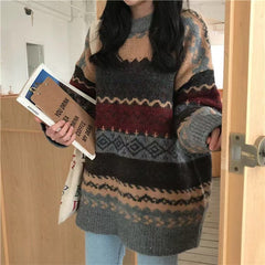 80's Grandma Pattern Sweater