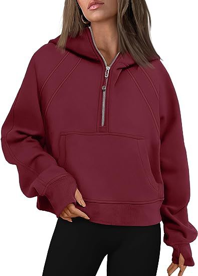 J Adore L Amour Cotton Pocketed Half Zip Pullover Ins Street