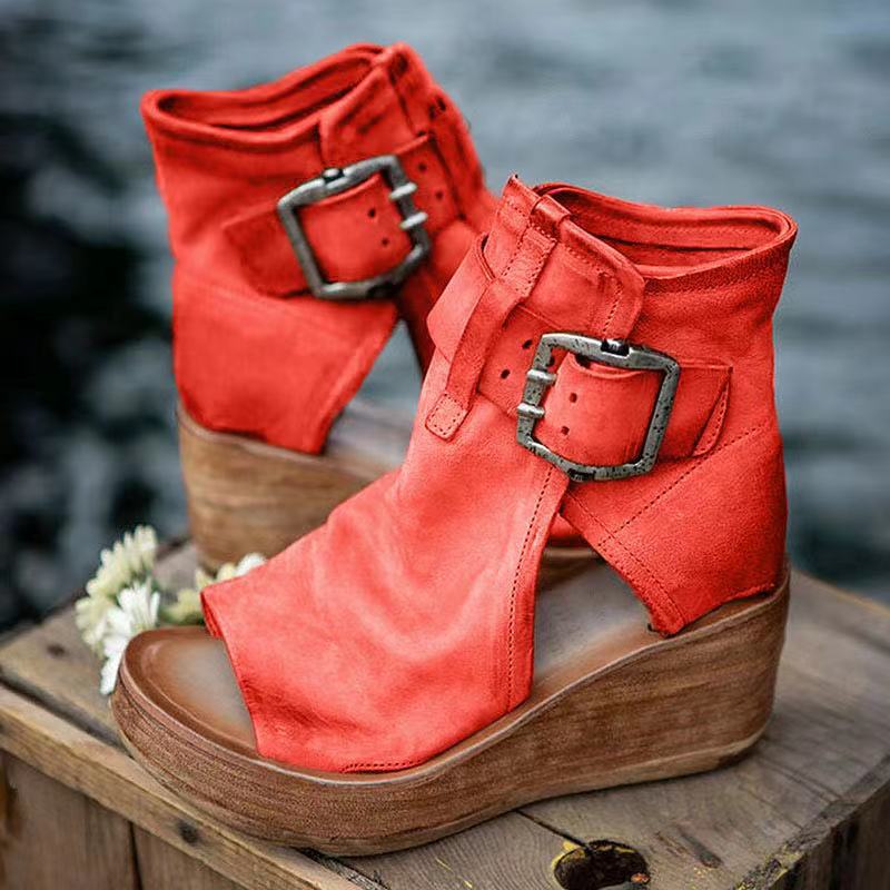 Vintage Fish-Mouth Sandals