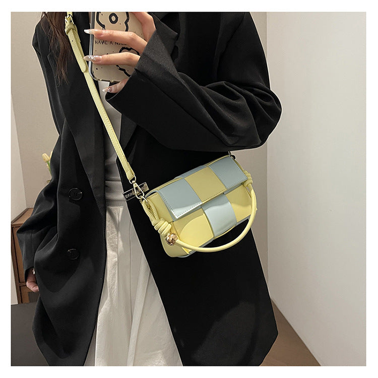 Women Contrat Color Shoulder Bag