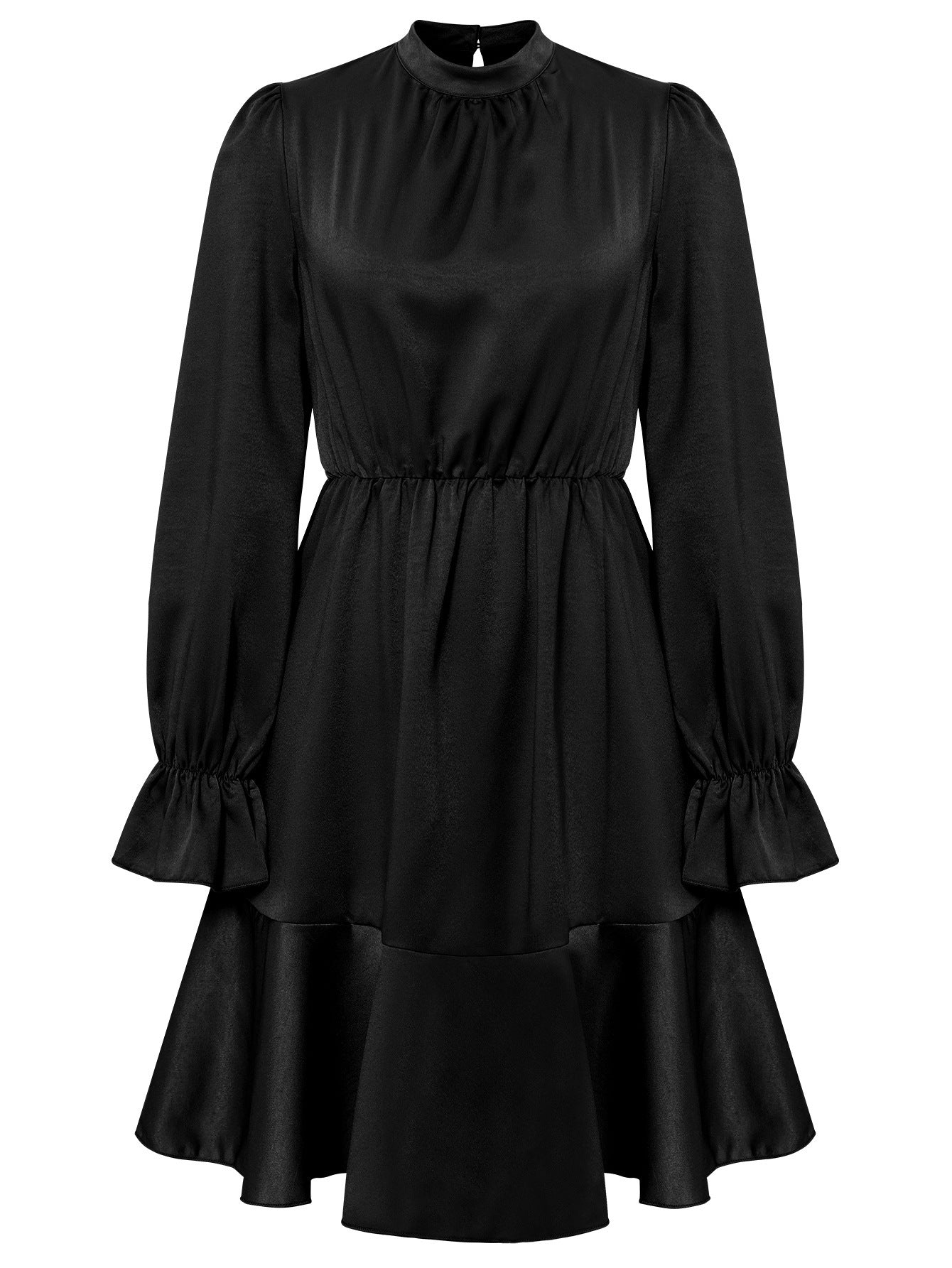 Call Me Angel Textured Satin Dress - White Ins Street