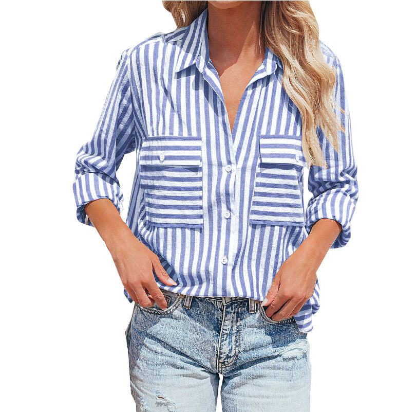 Puerto Rico Striped Button Down Top Ins Street