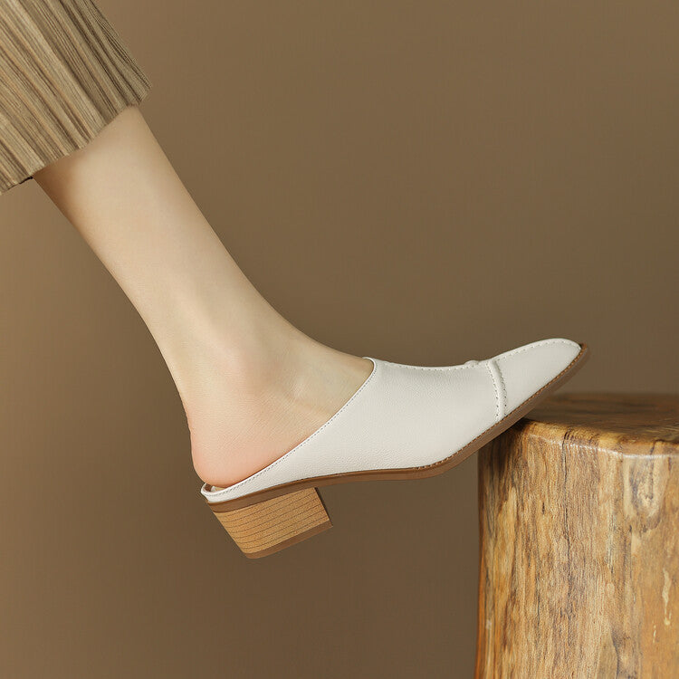Sassa Handmade Fashion Mules Flats Newgew