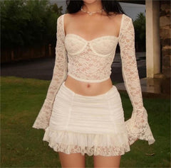 Regency Lace Coord Set with Gloves