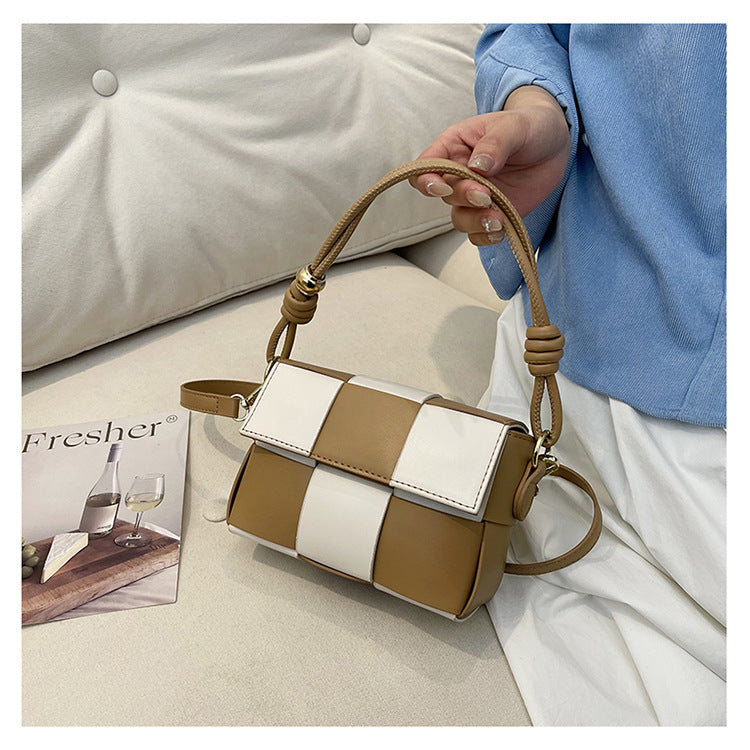 Women Contrat Color Shoulder Bag