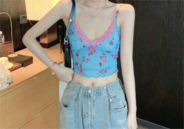 Roseythread Cami Floral Top