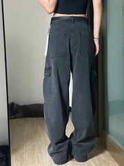 Worn Multi Pocket Casual Jeans