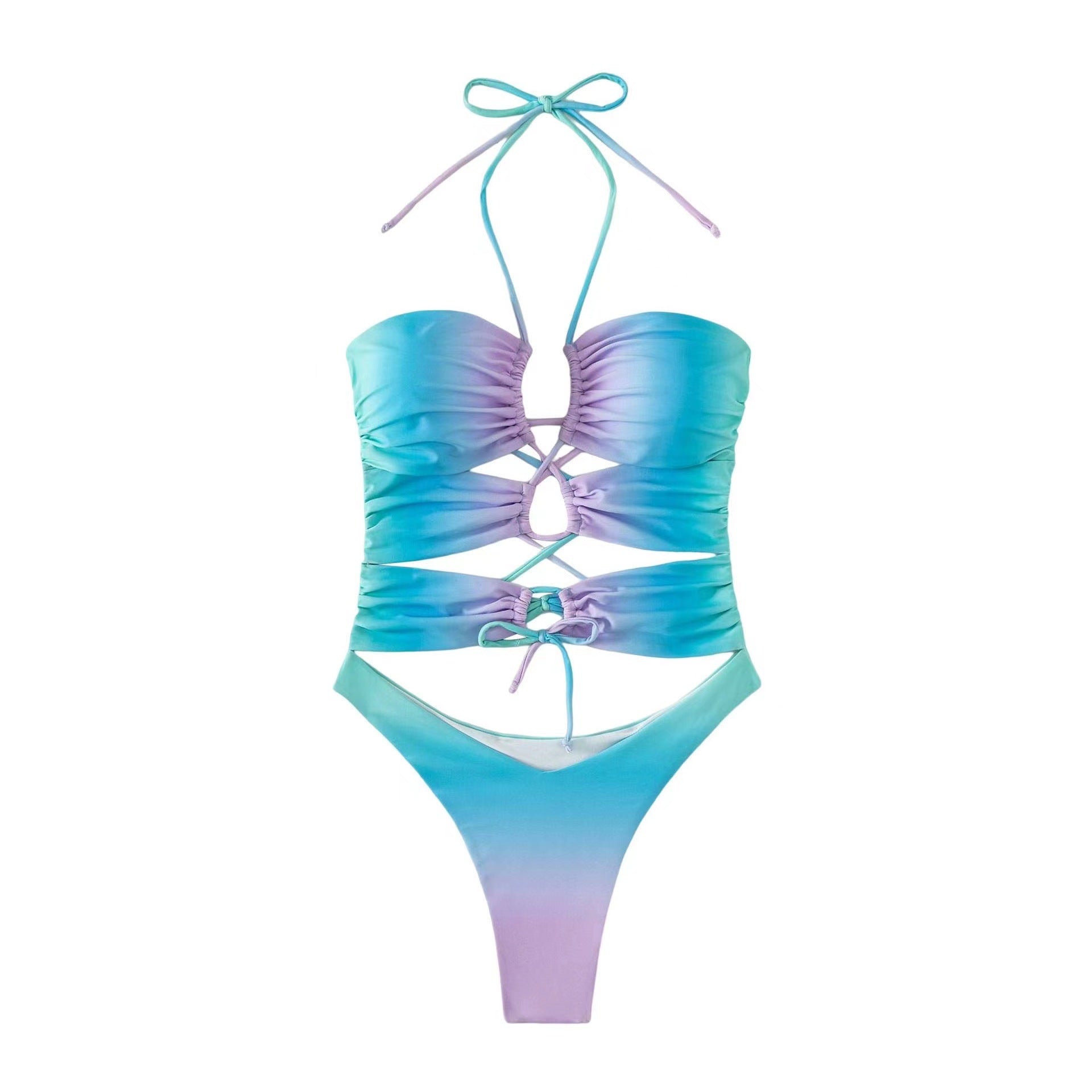 Eltoris Ripped Halter Bodysuit