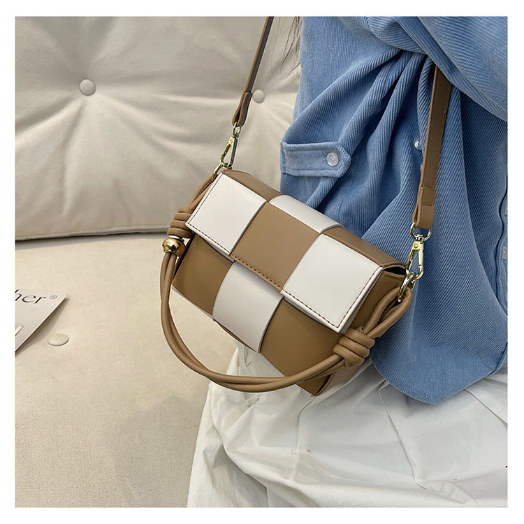 Women Contrat Color Shoulder Bag