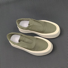 Men Minimalist Breathable Canvas Flat Slip-on Casual Shoes Newgew Shoes