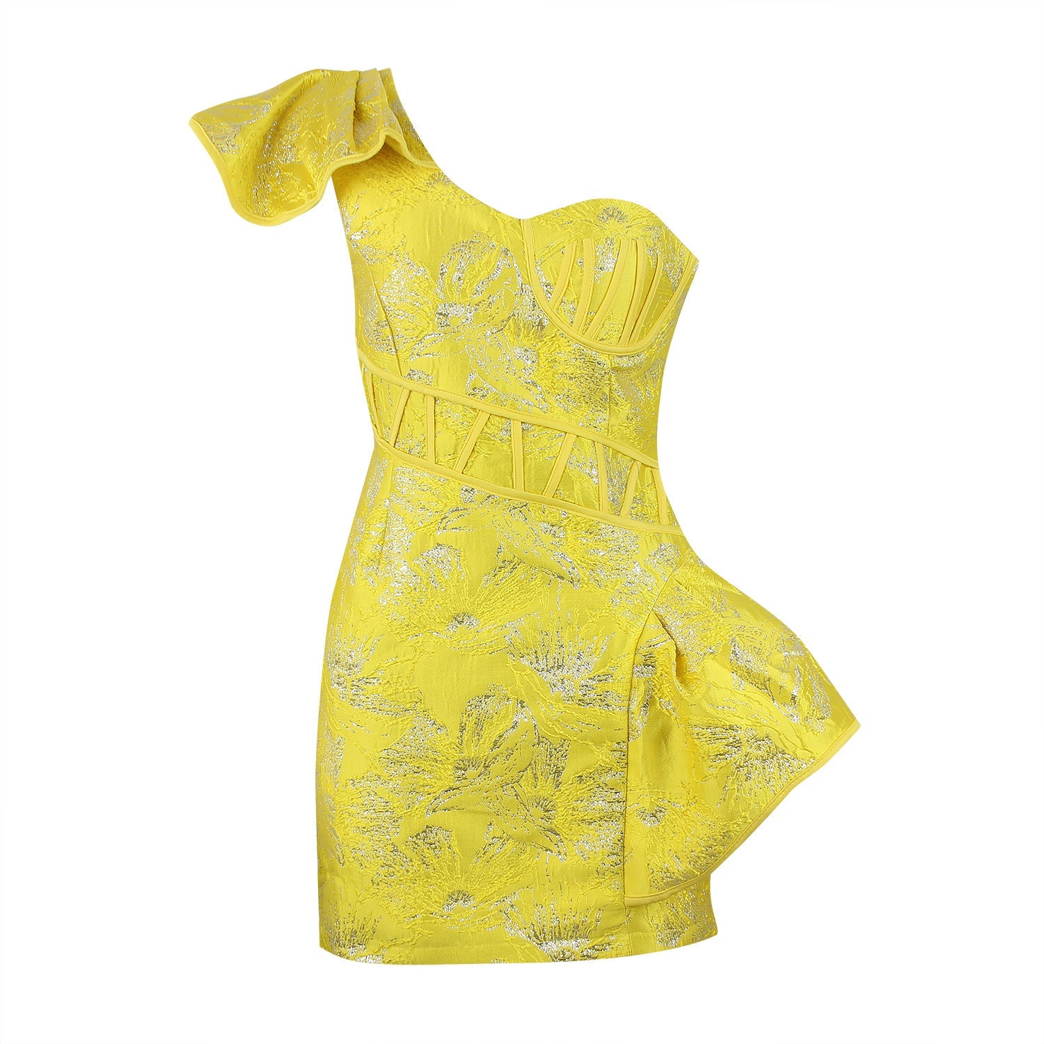 V Neck Sleeveless Pleated Bodycon Dress
