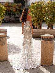 slim bodice evening dress