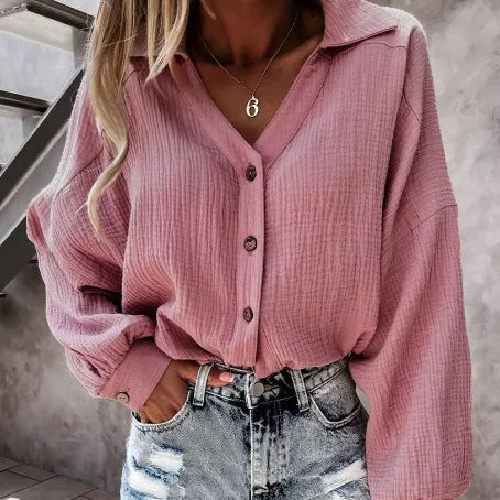 Tini Billowed Plisse Top - Dusty Rose - FINAL SALE DRES-001