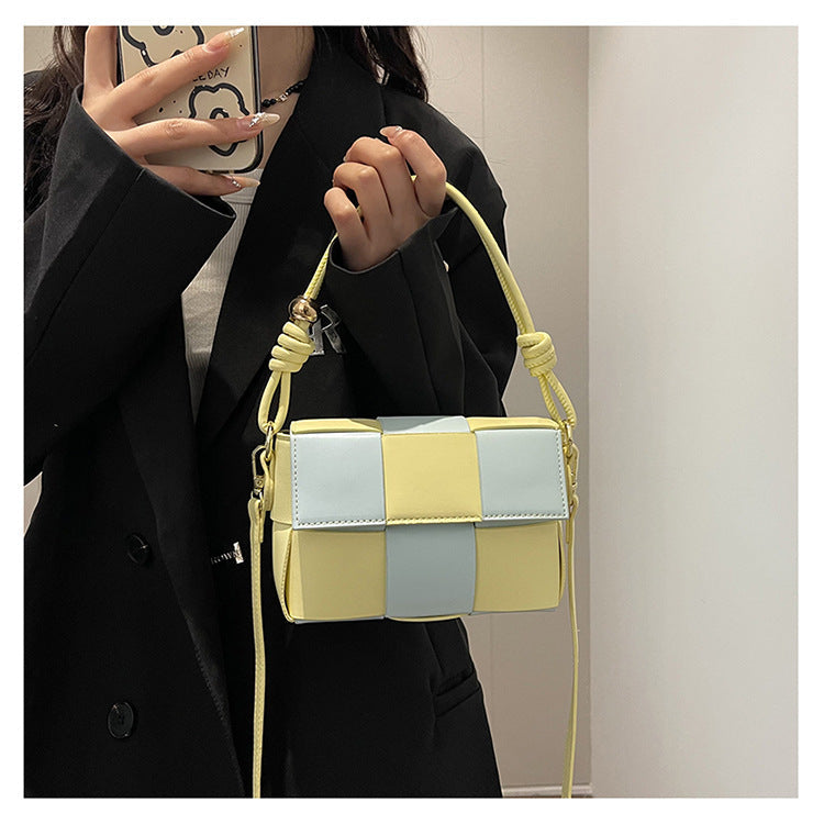 Women Contrat Color Shoulder Bag