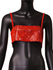 Text Me Sparkle Crop Top