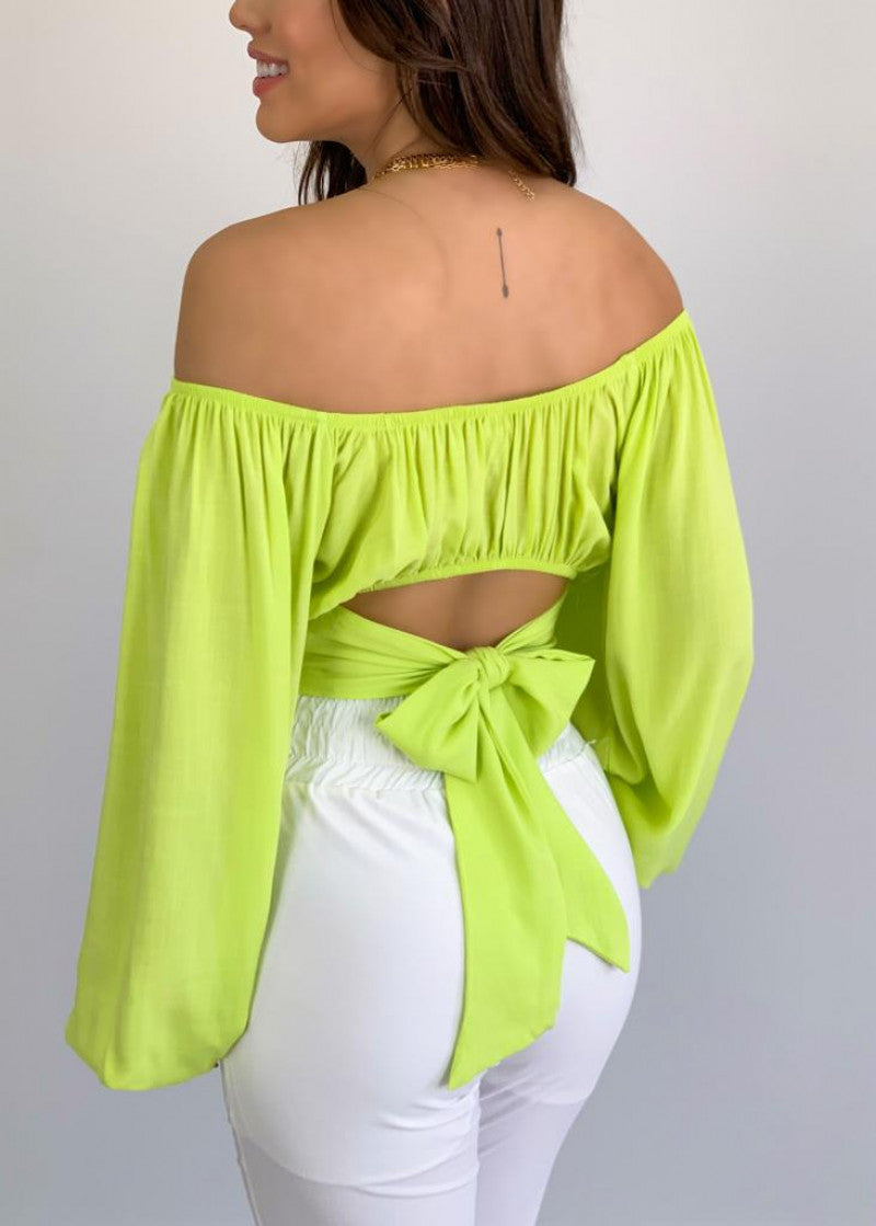 Alexandra Billowed Blouse ON T-001