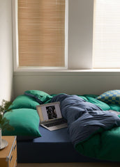 Duo Bedding Set - Green + Blue