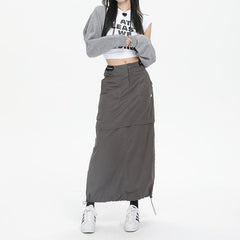 Vintage Long Cargo Skirt