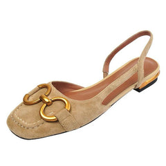 Dottie Wildleder Slingback Handgefertigte Flats