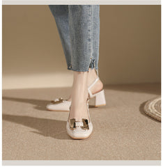 Delilah Slingback-Pumps mit Kette