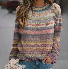 Maple Leaf Knit Sweater Ins Street