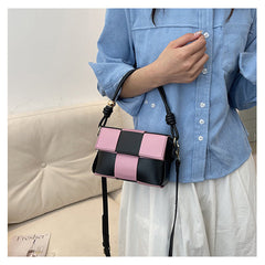 Women Contrat Color Shoulder Bag
