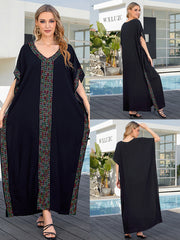 Lockeres Kaftan-Kleid „It's My Life“ aus Viskose