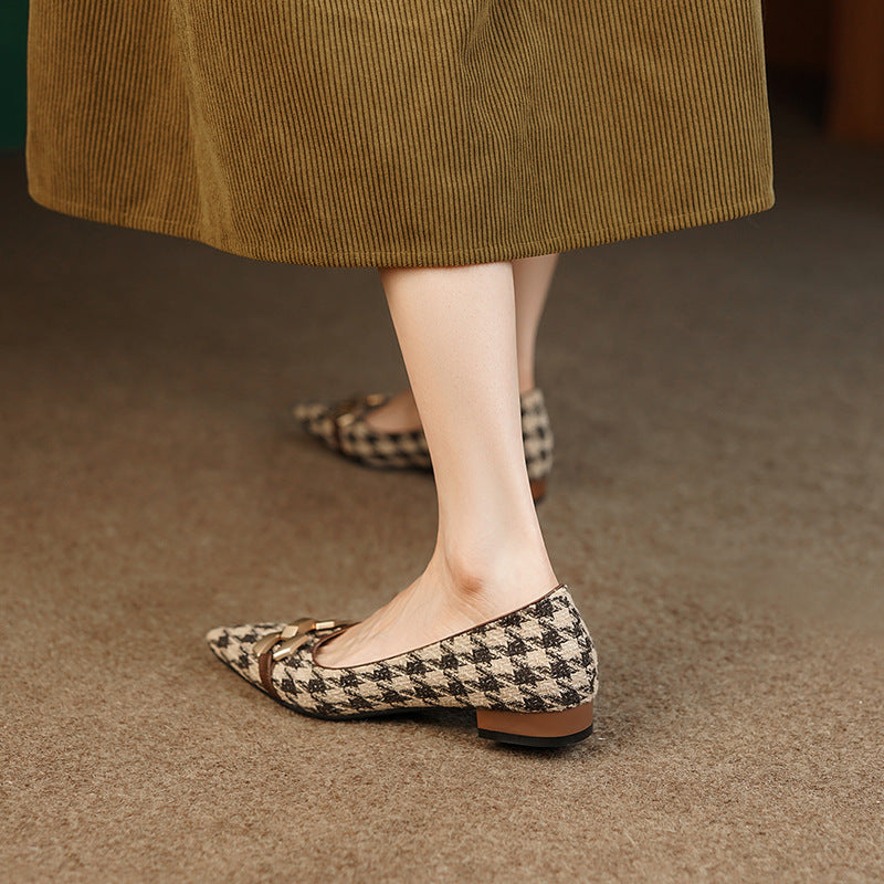 Dora Plaid Ballerinas