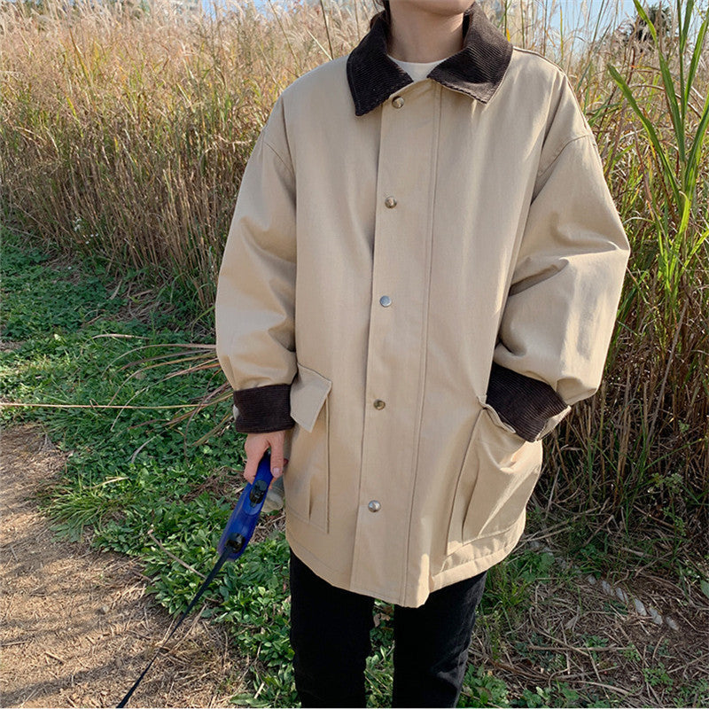 Contrast Cargo Jacket