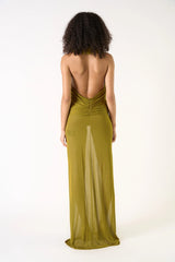 Delris Maxikleid mit Kapuze 